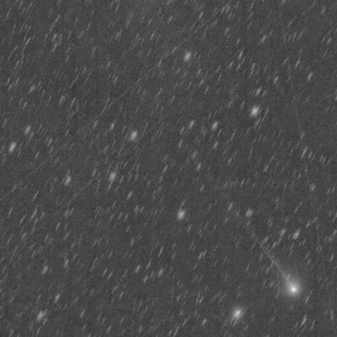 A new comet appeared in the sky, then likely disintegrated. But it can still be seen